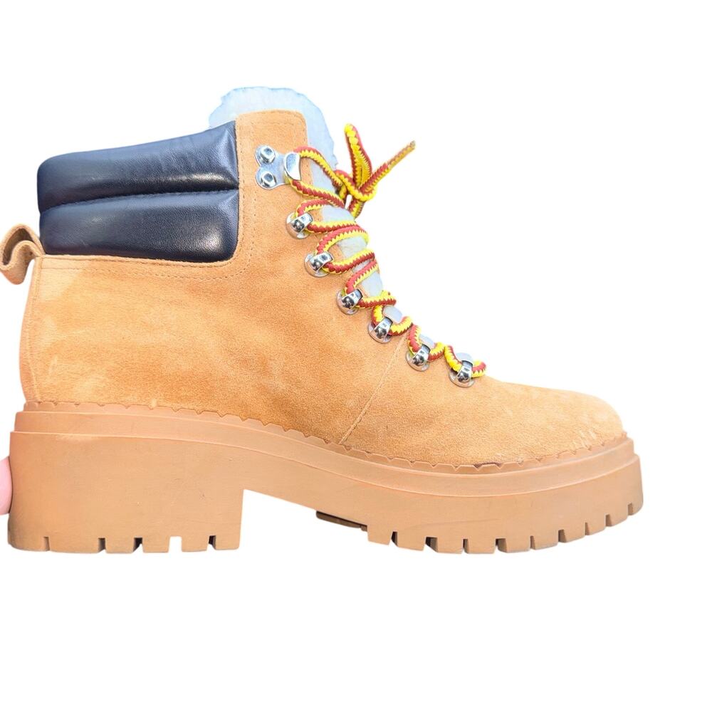 Marc Fisher Ltd MLNAIRY Shearling Lug Sole Hiker Boots Women’s 8M - Picture 10 of 15